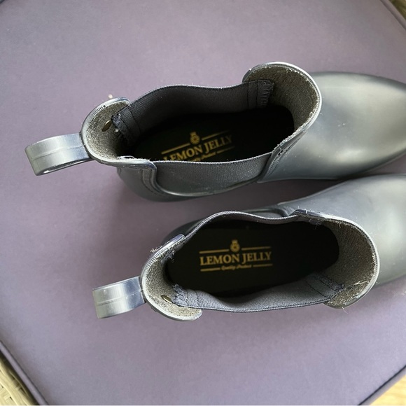 NWOT LEMON JELLY Chelsea ankle RAIN BOOT Europe size :37 navy blue - Picture 8 of 8